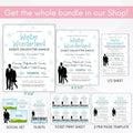 Winter Wonderland Daddy Daughter Dance Flyer SET - Simple Desert Designs